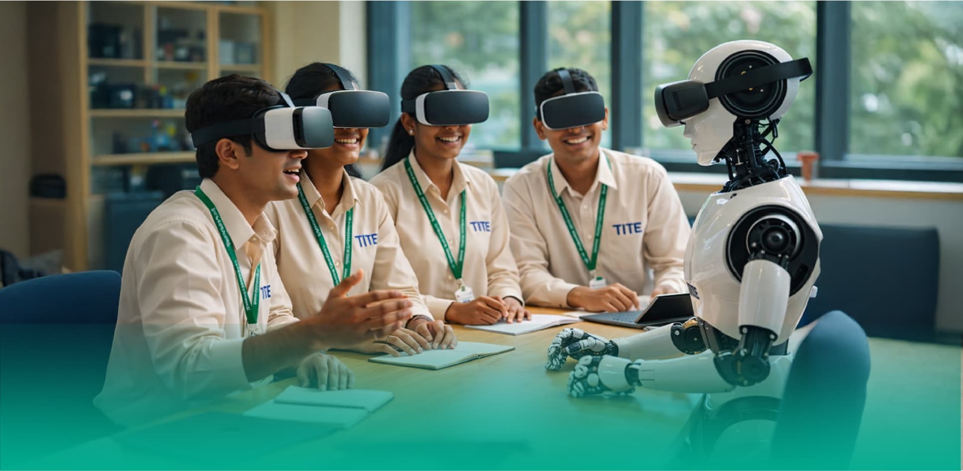 TITE students working on robotics innovation